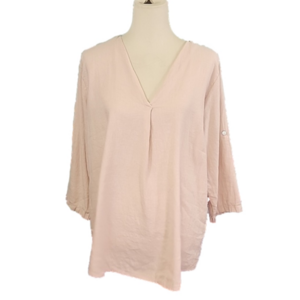 KARAMEL Italy 100% Linen Top O/S